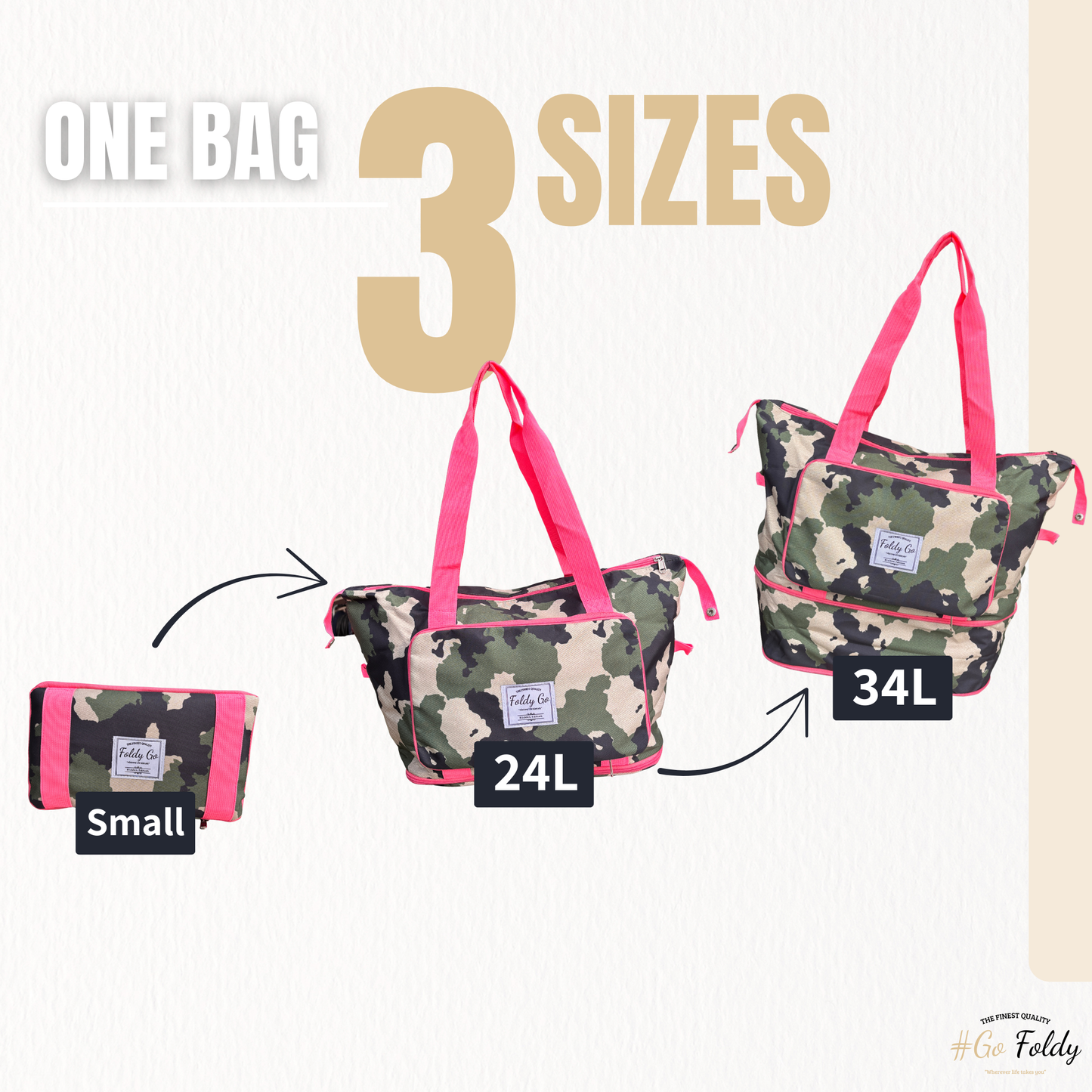Hidden Edition | Foldy Faltbare 3-in-1 Tasche