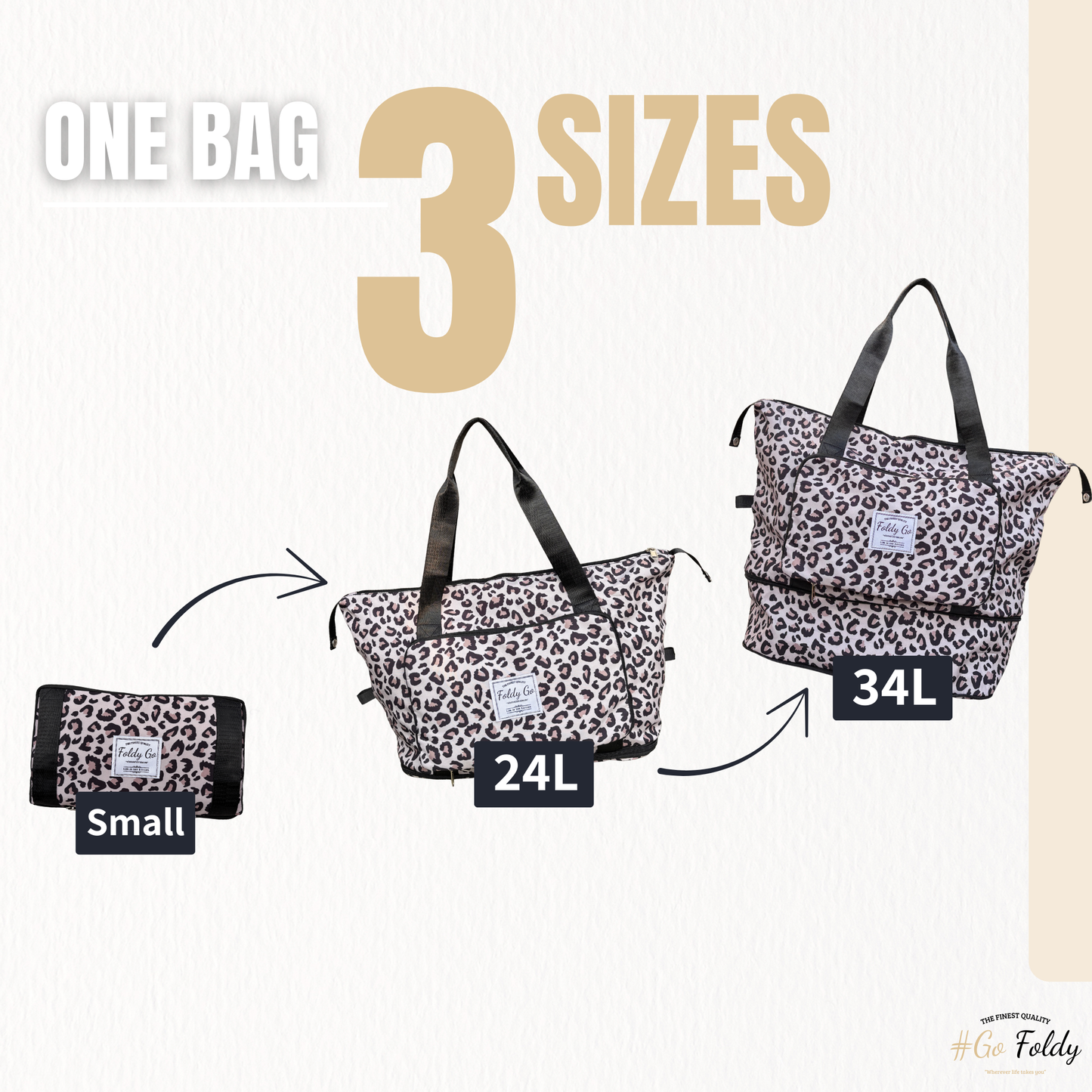 Life is Leo Edition | Foldy Faltbare 3-in-1 Tasche