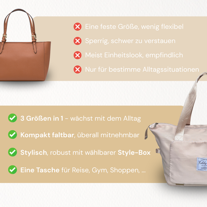 Nature Edition | Foldy Faltbare 3-in-1 Tasche
